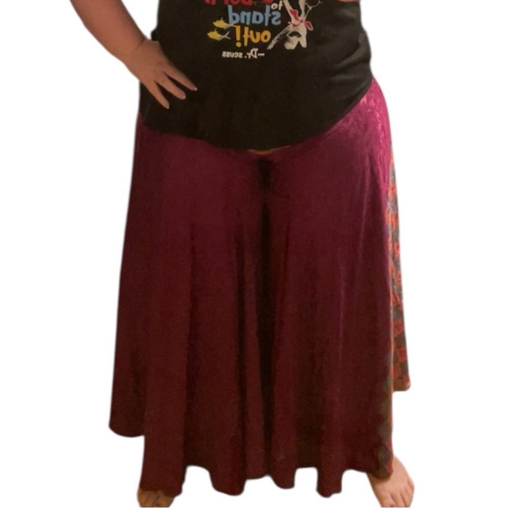Advance Apparels Wide Leg Silk One Size Fits Most Pants
